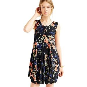 Urban Outfitters black swing floral mini dress